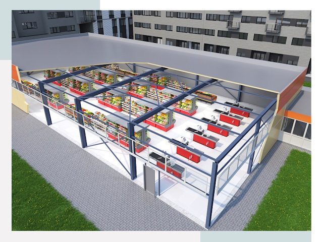 Строительство магазинов в Раменское от 608 руб. за м²