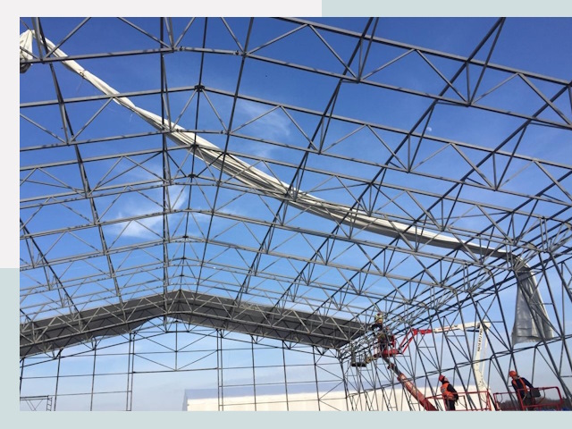 Шатровые ангары от 608 руб. в Раменском и Московской области