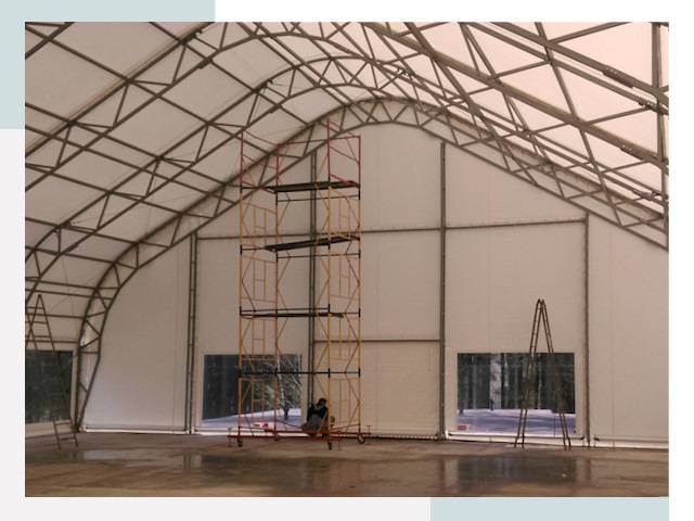 Шатровые ангары в Раменском