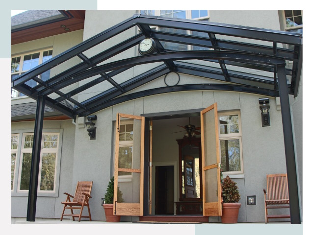 Козырьки металлические в Раменском