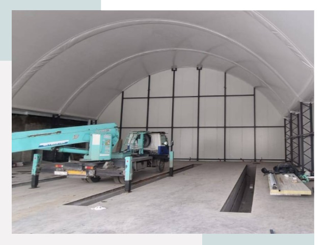 Внутреннее оснащение ангаров в Раменском